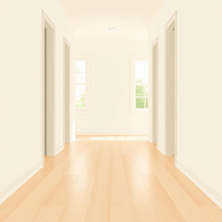 Polished hallway floor, as it actually looks